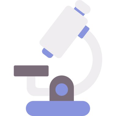 Mikroskop. Web simgesi basit illüstrasyon