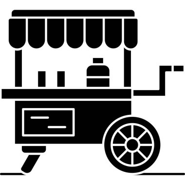 yemek arabası çizimi, basit tasarım