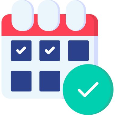 Takvim. Web simgesi basit illüstrasyon