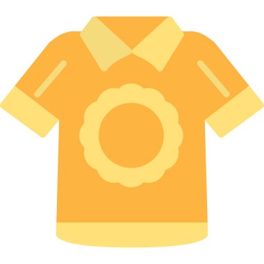 Tek izole edilmiş gömlek simgesinin vektör illüstrasyonu