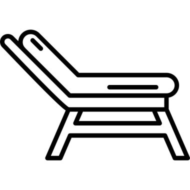 Sandalye simge, anahat stili