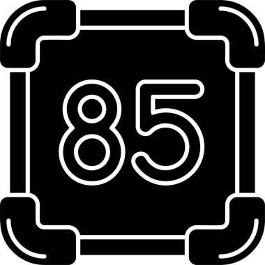 Bir 69 simgesinin vektör illüstrasyonu