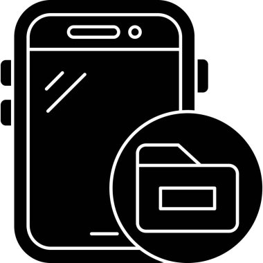 Para simgesi ve vektör illüstrasyonlu akıllı telefon