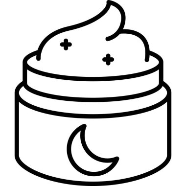 Tatlı kek ikonu, taslak tarzı