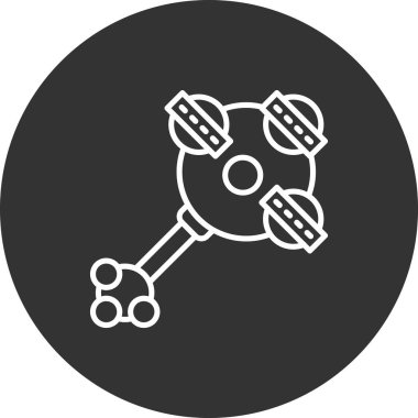 Modern b 'nin vektör çizimi robot simgesinden yoksun