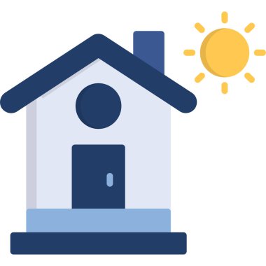 Ev. Web simgesi basit illüstrasyon