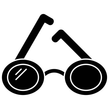 Dürbün. Web simgesi basit illüstrasyon