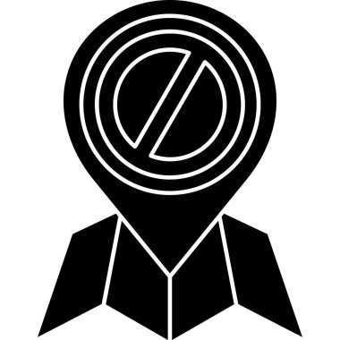 konum simgesi. harita simgesi vektör illüstrasyonu