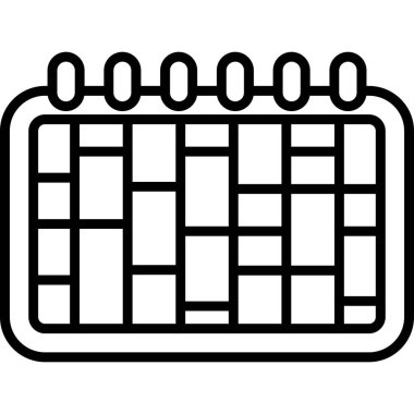 Takvim. Web simgesi basit tasarım