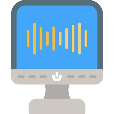 ses simgesi vektör illüstrasyonu