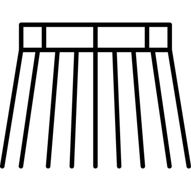 Çit. Web simgesi basit tasarım