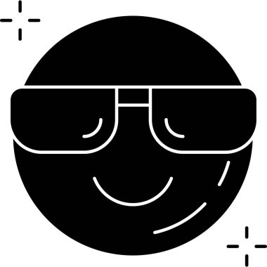 Gözlük. Web simgesi basit illüstrasyon