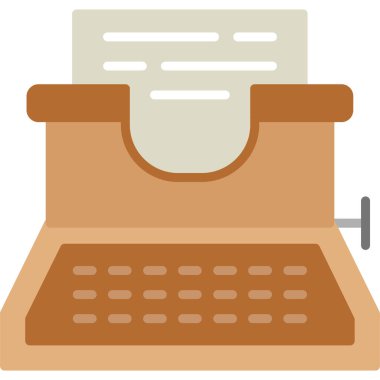 Bir daktilonun vektör illüstrasyonu