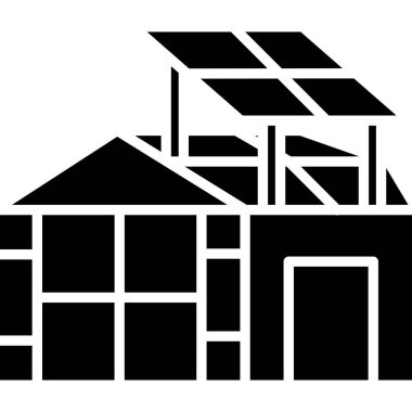 Ev. Web simgesi basit illüstrasyon