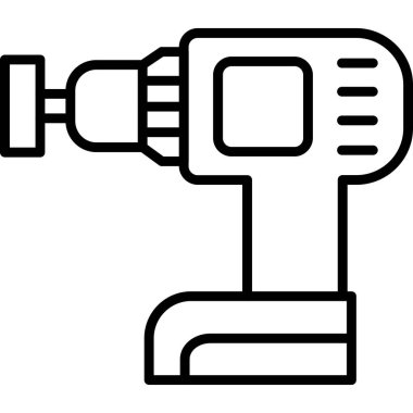 elektrikli matkap simgesi, özet biçimi