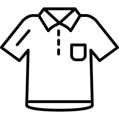 shirt simgesi vektör illüstrasyonu