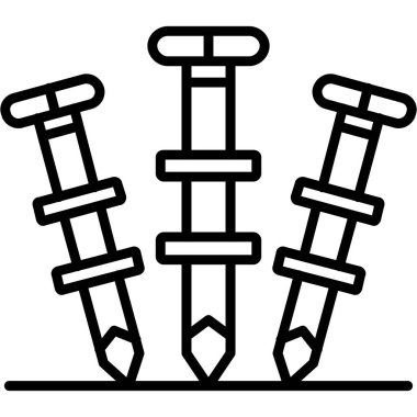 İnşaat vinci simgesi ana hat vektörü. İnşaat vinci. Vinç