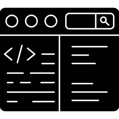 Katı biçimde kodlama geliştirme programlama simgesi