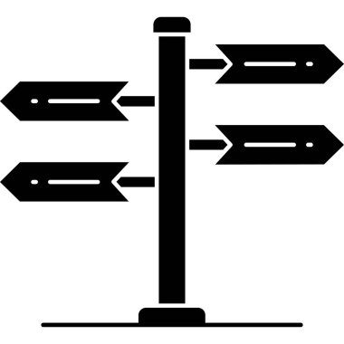 Yön yön simgesi katı biçiminde