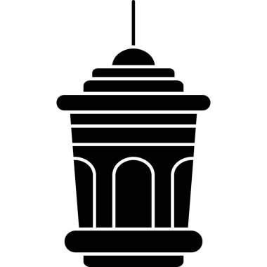 İzole edilmiş tek bir fenerin vektör çizimi