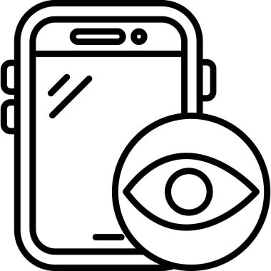 cep telefonu simgesi. vektör illüstrasyonu