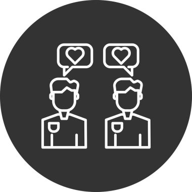 Müşteri geribildirim vektörü ince çizgi simgesi