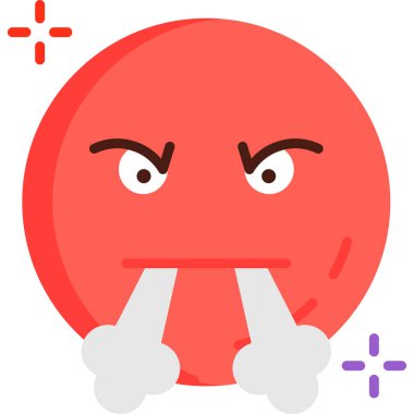 Kızgın yüzlü kızgın bir ifade.