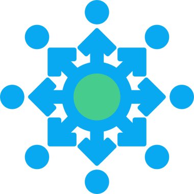 Kar tanesi. Web simgesi basit illüstrasyon