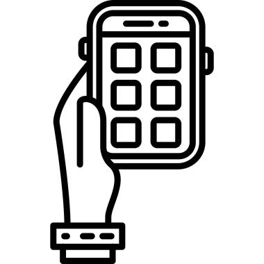 mobil ödeme terminali simgesi, özet biçimi