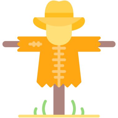 Çiftçi çiftçi çiftçilik ikonu düz stil