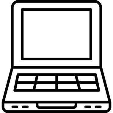 dizüstü bilgisayar simgesi, vektör illüstrasyonu