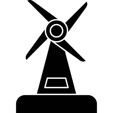 Yel değirmeni Web simgesi basit illüstrasyon