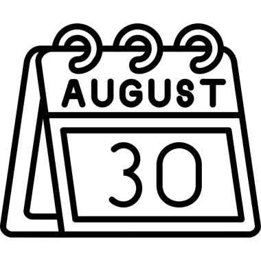 Ağustos 20 satır simgesi, özet biçimi