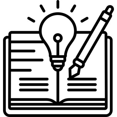 book learning icon. outline book learning vector icon for web design isolated on white background