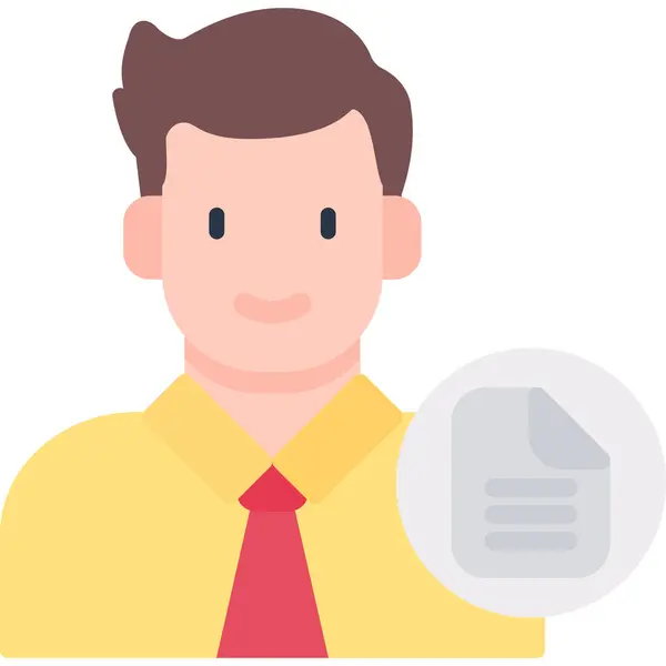 Belge vektör illüstrasyon tasarımına sahip iş adamı