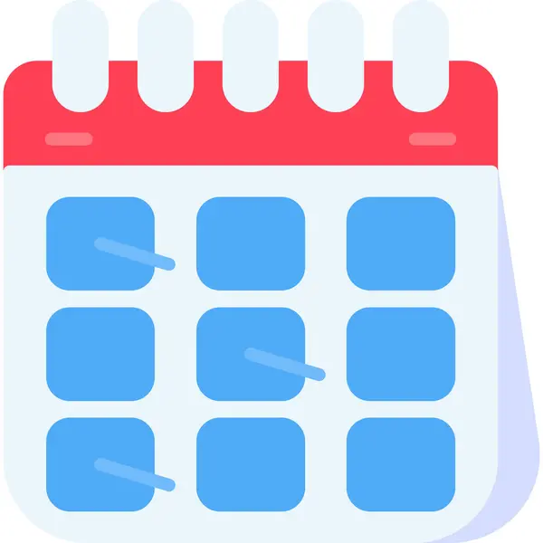 Takvim tarihi simgesi düz biçimli