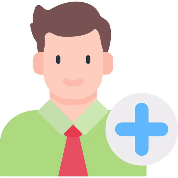 İş adamı avatar vektör illüstrasyonu