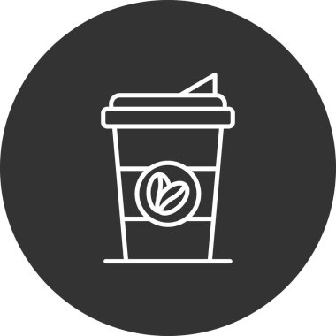 Kahve simgesinin vektör illüstrasyonu