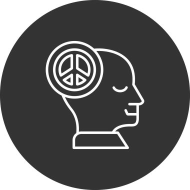 Barış simgesi. vektör illüstrasyonu