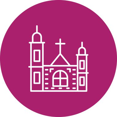 kilise simgesi vektör illüstrasyonu