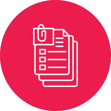 Kağıt belgenin vektör simgesi