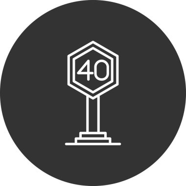 Siyah bir simgenin vektör illüstrasyonu