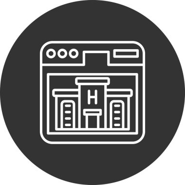 bina simgesi illüstrasyon vektörü