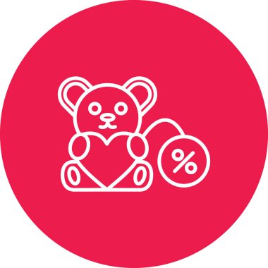 Ayı simgesi vektör illüstrasyonu