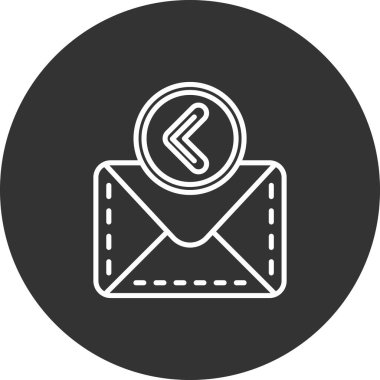 zarf simgesi vektör illüstrasyonu