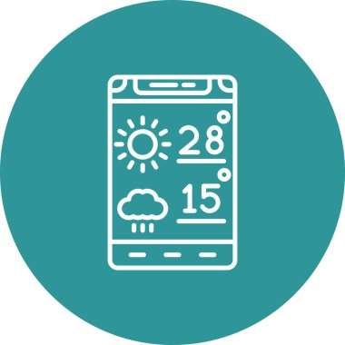 hava vektörü simgesi modern basit tasarım