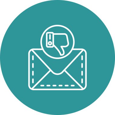 E- posta simgesinin vektör illüstrasyonu