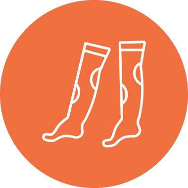 çorap simgesi, basit vektör tasarımı