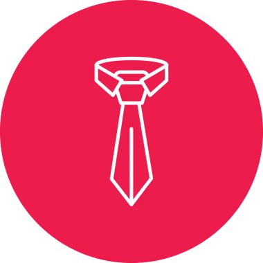 Kravat. Web simgesi basit illüstrasyon