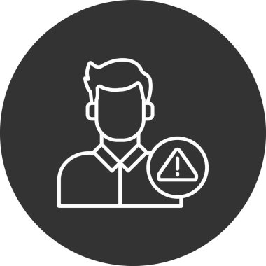 Kullanıcı modern simgesinin vektör illüstrasyonu